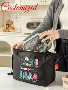 Custom Pattern Printed Nurse Style Commuter Shoulder Bag - With Adjustable Strap, Designed For Professionals, Multifunctional Portable Bag; Durable And Sturdy, Can Store Work Equipment And Meet Daily Commute And Travel Needs, Perfect Personalized Gift For Healthcare Workers. - Multicolor - View 1