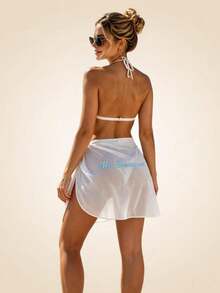 Customized Name Beach Cover-Up, Personalized Pool Beach Cover-Up, Gradient Cover-Up Dress, Suitable For All Summer Occasions, Bridal Party Gift - Multicolor - View 7
