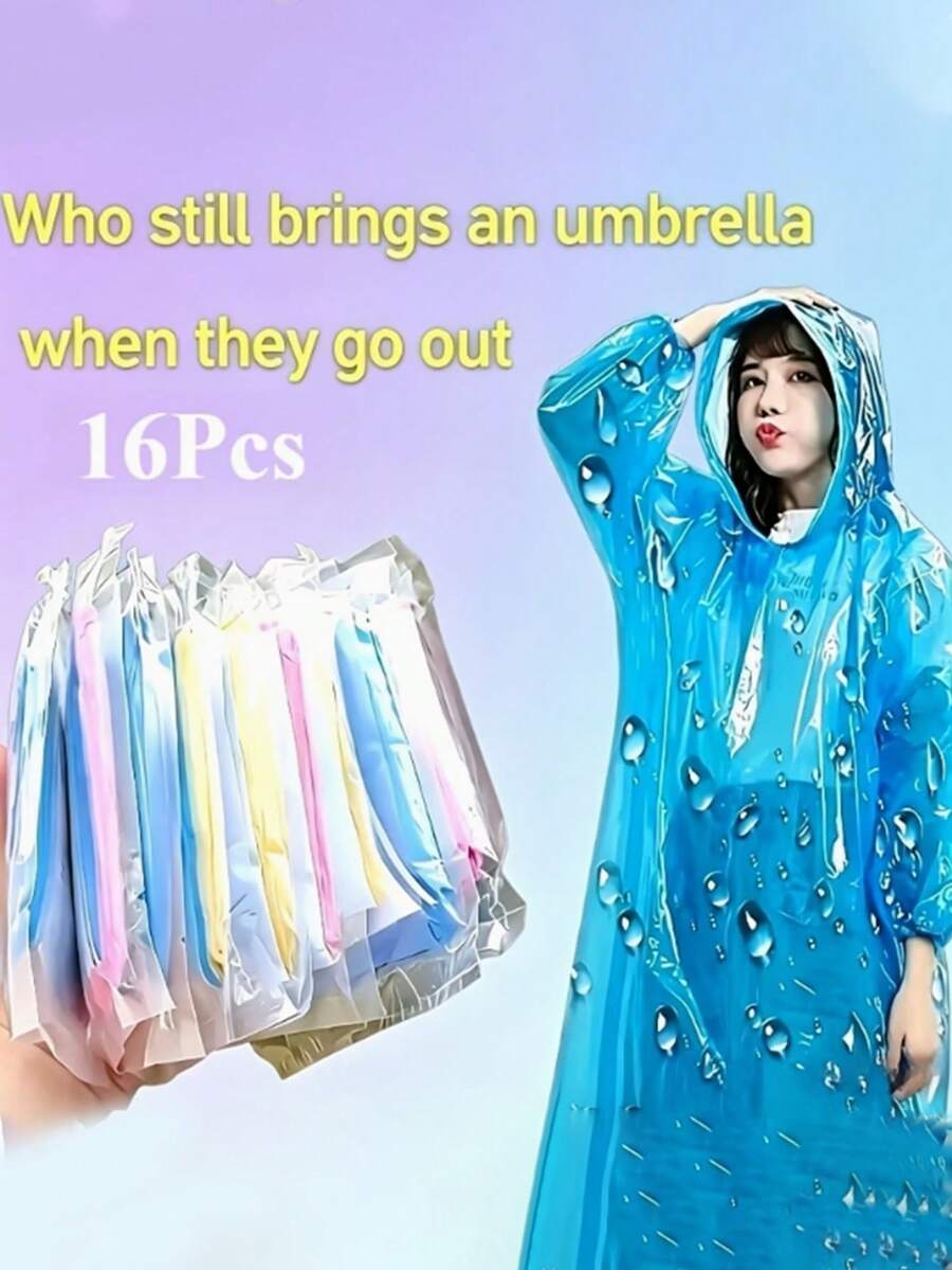 便攜式超重磅雨衣-輕巧便攜,多色可選。非常適合旅行、露營和戶外探險。 - 男女通用款 - 查看 1