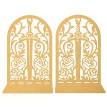 Hollow Metal Bookend With Natural Floral Pattern, Suitable For Organizing And Decorating Bookshelves And Bookcases, An Artistic Gift For Book Lovers, Bibliophiles And Office Workers - One Size - View 14