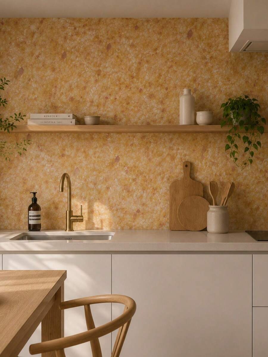 Self-Adhesive PVC Wallpaper, Washable, Decorative Wood Pattern, 5m X 10m Roll, For Home Renovation And Decoration, Living Room, Bedroom, Kitchen, Furniture, Patterned Wall Covering. - G201 - 查看 1