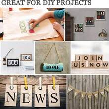 36pcs Reusable Letter And Number Stencils - Letter Art Craft Stencils - Sets - View 8
