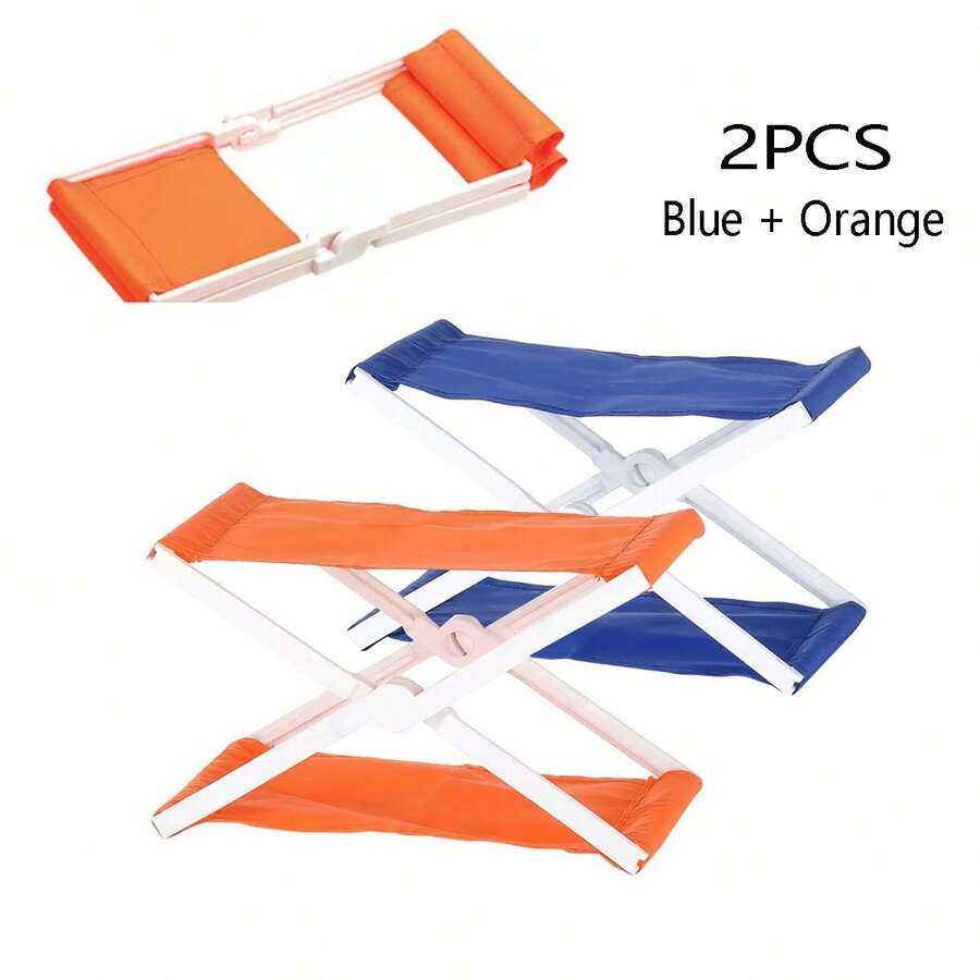 2pcs/Set Portable Folding Beach Pillow, Compact Camping Leisure Cushion, Easy To Store, Can Be Used As Headrest Or Small Backrest For Outdoor Camping And Beach Relaxation, Ready To Use, Convenient Storage, High Practicality And Portability, Suitable For Leisure And Entertainment Scenes