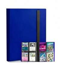 Album de collection de cartes à jouer à 9 pochettes - Porte-cartes à chargement latéral convenant aux cartes de baseball, football, MTG, TCG, sports et jeux - Reliure de collectionneur de cartes format standard - Pochettes de protection à 360 degrés - Rouge - Voir 15