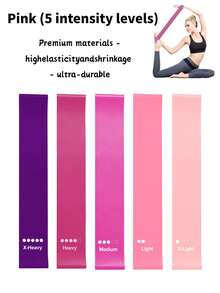 5/6pcs Resistance Bands,Perfect For Flexibility And Mobility Training,Suitable For Yoga, Pilates, Also Suitable For Resistance Training In Gymnastics And Dance,Gym Dumbbells,5pcs - Multicolor - View 7