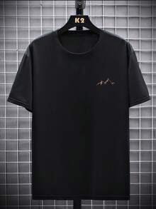 Men Outdoor Tees & Tanks - 黑色 - 查看 3