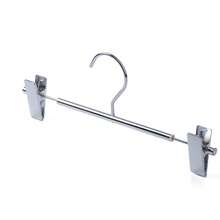 1/3pcs Premium Matte Gold Aluminum Pants Hanger, 12.25 Inch (Approx. 31.0cm) Ultra-Smooth Durable Metal Skorts Rack, Lightweight Sturdy Metal Frame, Suitable For Pants, With 2 Adjustable Non-Slip Clips And Rotating Hook - Multicolor - View 14