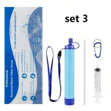 1pc Portable Multi-Layer Outdoor Water Purifier, Lightweight Reusable Direct Drinking Water Filter, Effectively Removes Impurities, Suitable For Hiking, Camping, Wilderness Survival, Car Storage And Emergency Disaster Prevention - Multicolor - View 12