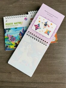 Portable Magic Water Book, Both A Watercolor Painting Book And A Reusable Coloring Book, An Educational Doodle Drawing Toy, Suitable For Easter, Christmas, Birthdays, And New Year Gifts - Pen Color And Style Are Random Back To School - Multicolor - View 5