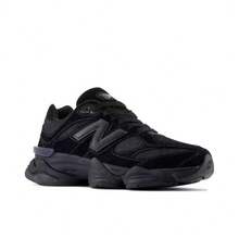 New Balance NB 9060 "Triple Black" 網布與麂皮經典時尚舒適耐磨低筒休閒運動鞋 中性款 U9060BPM - U9060BPM - 查看 1