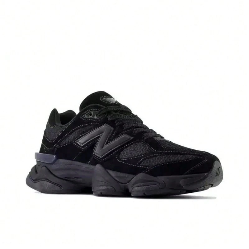 New Balance NB 9060 "Triple Black" 網布與麂皮經典時尚舒適耐磨低筒休閒運動鞋 中性款 U9060BPM - U9060BPM - 查看 1