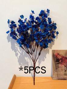 1/3/5/6/7 Flores Artificiais em Formato de Estrela, Mini Flores Artificiais, Flores Artificiais Azuis, Flores Artificiais de Gipsófila, Adequadas para Decoração de Casamento DIY, Decoração de Festa, Decoração Doméstica, Ramos de Flores Artificiais, Presentes para Mulheres, Presentes para Mãe - Multicolorido - Visão 16