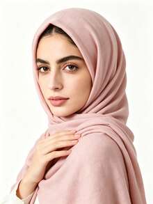 Spring/Summer Jacquard Plaid Modest Hijab, Fashionable Muslim Headscarf For Women, Soft And Breathable Muslim Hijab Shawl - Multicolor - View 5