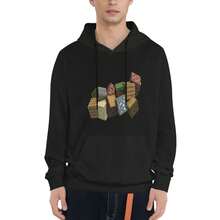 Men's Hoodie - Black Sweatshirt With Pockets | Men's Clothing For Fans, Thick Sweatshirts, Hoodie, Sweatshirts & T-Shirts S - 白色 - 查看 2