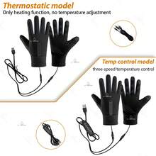 Winter Warm Heating Gloves, Electric Heated Gloves With 3-Level Smart Temperature Control, Palm And Ten Fingers Heating, Automatic High-Temperature Shut-Off, Comfortable Lining, USB Powered, Premium Winter Gift - Touchscreen - View 6