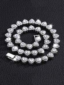 1 pieza de collar con detalle de letra en turquesa de estilo occidental neutro, disponible como joyería para parejas. - A - Ver 1