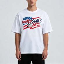 Football T-Shirt, Bold Ball Graphic Design, Urban Casual Clothing For True Football Fans, Men's Short Sleeve Casual T-Shirt, 100% Cotton Printed T-Shirt. - 黑色 - 查看 3