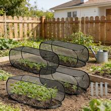 1pc Foldable Pop-Up Mesh Plant Greenhouse Cover, Durable And Sturdy Material, Raised Bed Animal And Insect Protection Net, Suitable For Fruits, Vegetables And Seedlings, Reusable - Multiple Styles - View 2