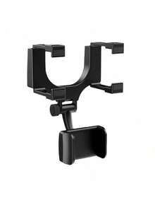 360° Rotatable Car Rearview Mirror Phone Holder Universal Smartphone Mount With Adjustable Arm, Strong Clamp, Non-Slip Grip, Suitable For 4-6.5 Inch Phones, GPS Navigation Holder, Universal Navigation Clamp - Rearview Mirror Bracket - View 13