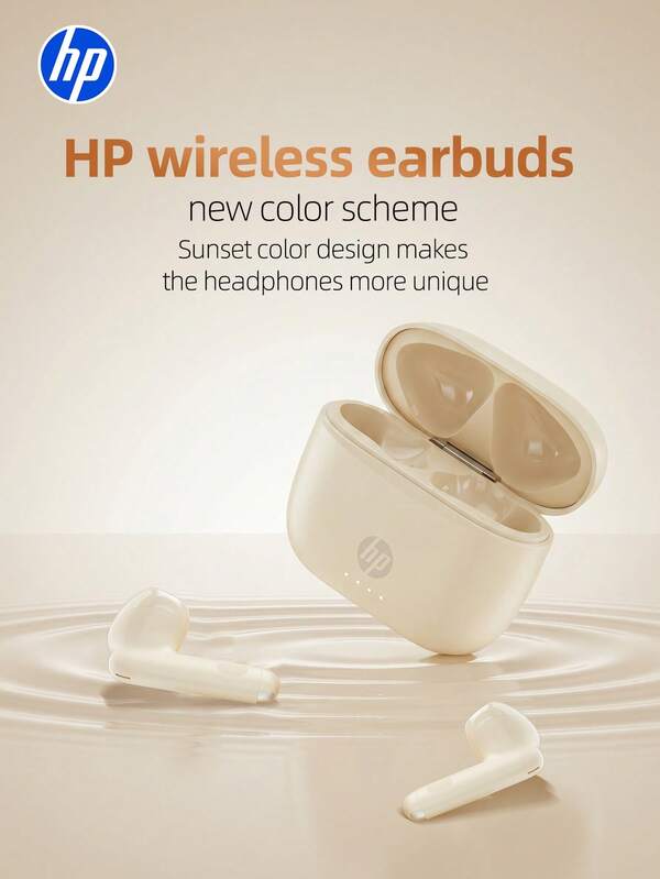 Nuevos auriculares inalámbricos Bluetooth de HP, calidad de sonido estéreo semi-in-ear, con micrófono incorporado que admite llamadas de voz HD, equilibrado para música y juegos, baja latencia, larga duración de la batería, ajuste cómodo, conexión Bluetooth 6.0 rápida, compatible con teléfonos inteligentes y computadoras.
