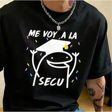 Camiseta Unisex para Graduación de Primaria ¡Rumbo a la Secundaria! Playera Casual con Estampado Divertido 2026 - Verde militar - Ver 3