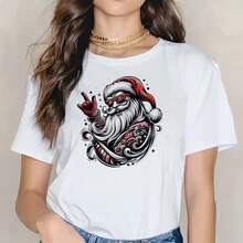 1pc/2pcs/3pcs Christmas Santa Claus Pattern Heat Transfer Stickers DIY Iron-On Applique For T-Shirt Making, Pillow Decoration, Multi-Color Durable Washable Plastic DIY Stickers Suitable For Backpack, Cushion, Pants, Sofa Cover, Waterproof Fade-Resistant T-Shirt Printing Stickers - Multicolor - View 6