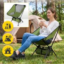 Folding Chair Low-Profile Foldable Travel Lounge Chair - Green - View 4