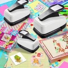 Square Punch Cutting Tool Suitable For Paper Crafting, Card Making, Scrapbooking, Can Be Used For DIY Creative Photo Album Making And Journal Decoration - Multicolor - View 5