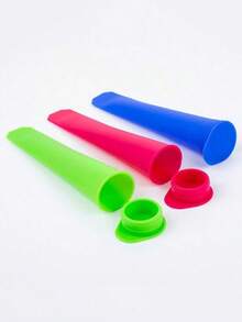 1/6pcs Reusable Silicone Popsicle Molds With Lids, Popsicle Maker For Making Popsicles, Yogurt Bars, Jelly, Kitchen Tool Accessories - Multicolor - View 8