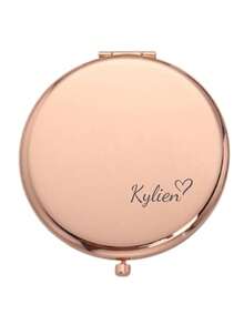 Customized Makeup Mirror, Can Be Engraved, Elegant Stainless Steel Material, Bridesmaid Gift, Birthday Flower Makeup Mirror, Women's Pocket Mirror, Bridesmaid Thank You Gift, Bride Wedding Gift ,Forever Love, Bridesmaid Proposal, Gift For Her - Multicolor - View 13