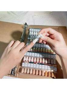 Magnetic Nail Color Book With Detachable Acrylic Gradient Color Display Board And Removable Nail Art Display Rack - Multicolor - View 3