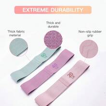 1/2pcs Elastic Resistance Bands Yoga/Fitness Hip Training Bands Hip Activation Rings Fitness Training Rings Yoga Sports Equipment Pull Bands - Multicolor - View 7