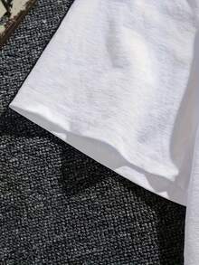 Men's Casual Short-Sleeved T-Shirt, Soft - 白色 - 查看 3