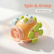 1pc 6-Sided Multifunctional Busy Ball Rotating Thief Mouse Toy Cartoon Rabbit Tactile Toy Early Education Grasping Training No Battery Required - Multicolor - View 1