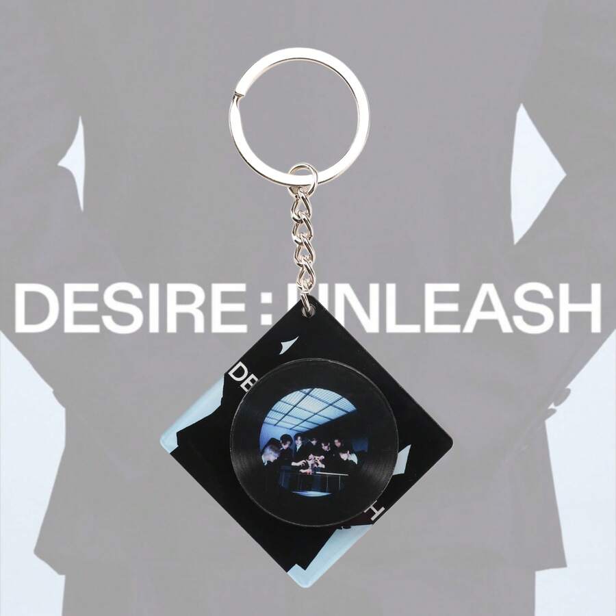 K-POP ENHYPN 6th Mini Album DESIRE:UNLEASH Peripheral Pendants, Jungwon, Heeseung, Jay, Jake, Sunghoon, Sunoo, Ni-Ki Keychain Ornaments, Rotatable Round Disc Keychains, Decorate Schoolbags, Backpacks, Key Chains, Suitcases, Perfect Gifts For Fans.