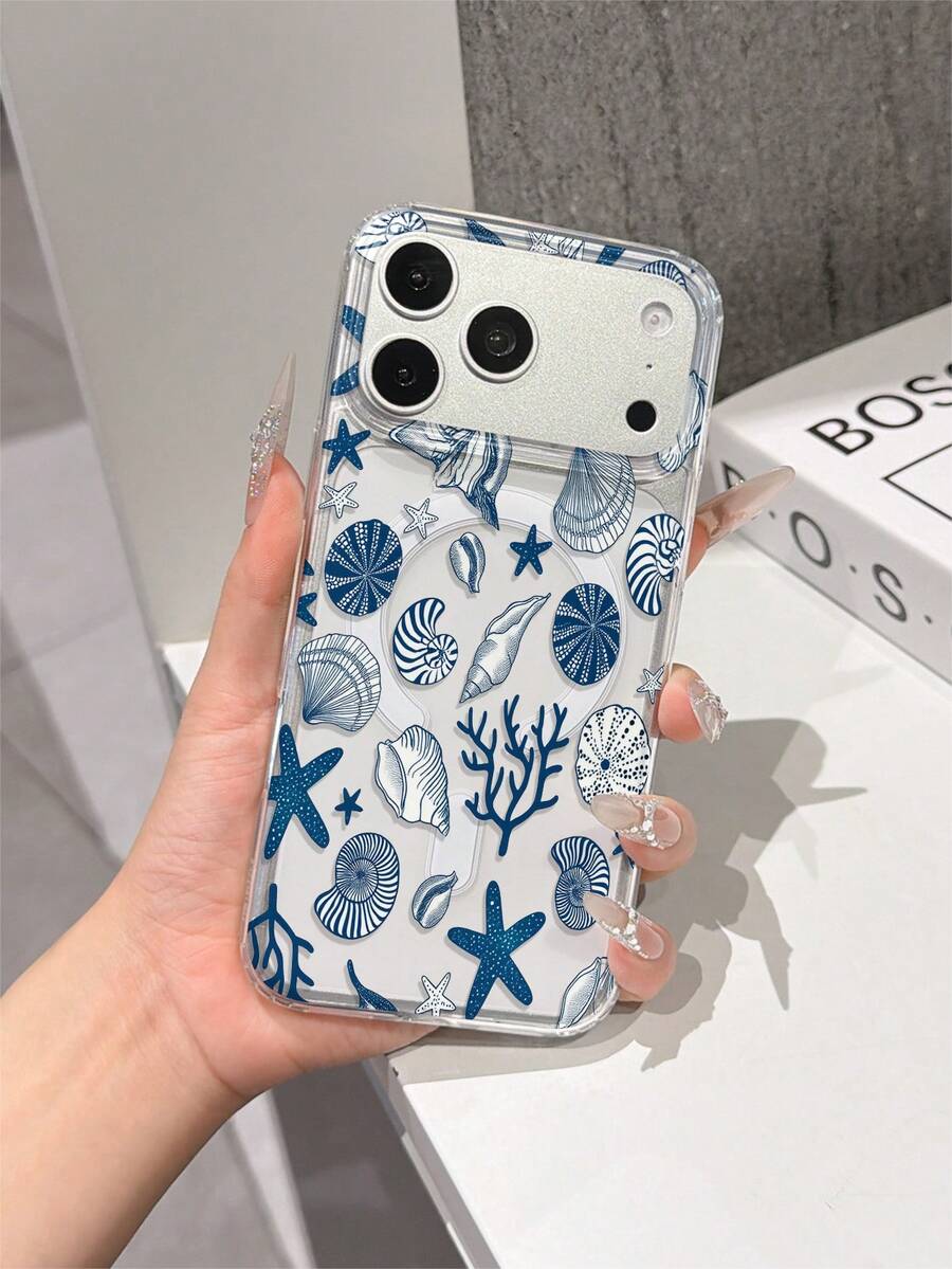 1 transparente magnetische kabellose Lade-Handyhülle mit gemaltem rosa Schleifenmuster, geeignet für Mädchen, passend für iPhone X/XSMAX/11/11PROMAX/12/12PRO/12PROMAX/13/13PRO/13PROMAX/14/14PRO/14PROMAX/14PLUS/15/15PRO/15PROMAX/15PLUS/16/16pro/16promax/16PLUS/17/17pro/17promax/AIR/GALAXY:S25/S25PLUS/S25ULTRA/S24/S24FE/S24PLUS/S24ULTRA/S23/S23PLUS/S23ULTRA/S23FE/S22/S22PLUS/S22ULTRA/EDGE50PRO - Verschiedenfarbig - Übersicht 1