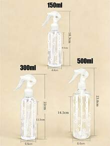 雛菊圖案按壓式高壓噴霧瓶 150/300/500ml 化妝水容器 高壓連續自動真空霧化噴瓶 透明 PET 可補充旅行噴瓶 髮用與面部噴霧 可重複填充 造型美髮工具 返校季 旅行必備 教師禮物 - 彩色 - 查看 5