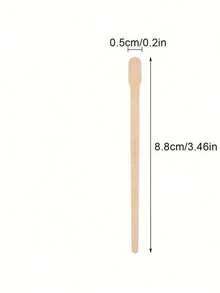500/300/200/100 piezas de palitos de cera de madera para cejas, labios, depilación de vello nasal, espátulas de cera desechables, productos y accesorios esenciales de cuidado del cabello para salones de belleza y viajes, herramientas de maquillaje de belleza, cuidado de manos y pies, uso doméstico y de salón, depilación, piel suave, uso multifuncional para palitos de cera, palitos para quitar uñas, eliminación de piel muerta y cuidado de la piel - Albaricoque - Ver 4