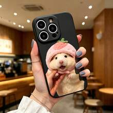 手机壳:适配 iPhone17 16 15 14 13 12 11 proPro Max系列 ストロベリー柄 男女高级感 - ブラック - チェックする 1