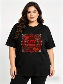Camiseta de Mujer de Alta Calidad: Camiseta de cuello redondo 100% de estilo casual y corte holgado para mujer, con un diseño que evoca el orgullo de la ciudad, adecuada para uso diario y co - Blanco - Ver 5