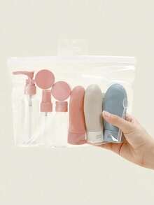 11pcs Travel Cosmetic Lotion Dispenser Bottle Set, Empty Liquid Containers, Toiletries Travel Bottle Set, Leak-Proof, 60ml Capacity, Suitable For Shampoo, Conditioner, Body Lotion, Shower Gel Dispensing, Travel Essentials - Multicolor - View 9