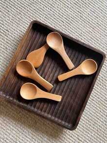 12/6pcs Premium Wooden Small Spoons, Ice Cream Spoons, Suitable For Ice Cream, Soup, Coffee, Honey, Jam And Other Condiments, Perfect For Home Coffee And Creative Dishes, Ice Cream Tools, Lightweight And Easy To Use, Outdoor Supplies, Kitchen Tools, Kitchen Supplies, Kitchen Accessories, Kitchen Spoons, Home Decor, Home Supplies, Household Essentials, Gifts For Women, Gifts For Men, Gifts For Mothers, Gifts For Fathers, Gifts For Grandfathers, Gifts For Grandmothers - Multicolor - View 2