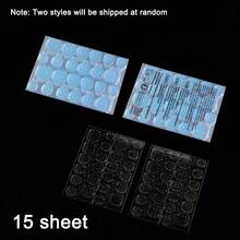 360片（15张）/600片（25张）/840片（35张）/1080片（45张）/1320片（55张）/1560片（65张）双面凝胶美甲贴纸，适用于按压式美甲，果冻双面美甲贴纸，粘性贴纸，美甲凝胶贴纸，美甲贴纸，DIY美甲贴纸，美甲用品 - 軍綠色 - 查看 17
