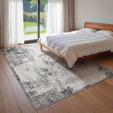 Calore - Alfombra Abstracta Moderna y Suave, Antideslizante, para Interiores, con Estampado de alfombras, para Sala de Estar, recámara, Comedor (Gris/Multi, 5.2'x 6.5'(160*200cm)) - Sémola//multi - Ver 10