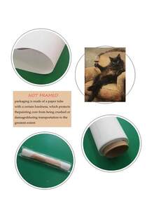 1pc Black Cat Wine Wall Art, Funny Cat Martini Poster,Cat On Green Sofa Picture For Bar Cart,Ideal Gift,Suitable For Bedroom,Living Room,Office,Wall Arts,Wall Decor,Home Decor,Room Decor,Canvas Wall Art,Posters, Wall Art With Frame, Optional Frame ﻿ - 1PCS - View 10
