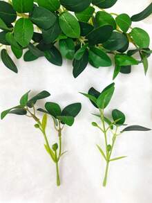 10/2pcs 12cm Mini Artificial Leaves Decoration, Suitable For Home New Year Decor, Outdoor Garden Wedding Bouquet, Living Room DIY Candy Box Wreath And Other Home Supplies, Artificial Flowers, Faux Plants, Autumn Decor, Room, Desk, Garden Decoration, Birthday Graduation Gift - Multicolor - View 2