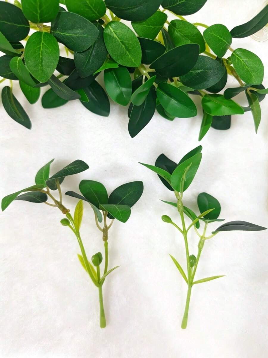 10/2pcs 12cm Mini Artificial Leaves Decoration, Suitable For Home New Year Decor, Outdoor Garden Wedding Bouquet, Living Room DIY Candy Box Wreath And Other Home Supplies, Artificial Flowers, Faux Plants, Autumn Decor, Room, Desk, Garden Decoration, Birthday Graduation Gift