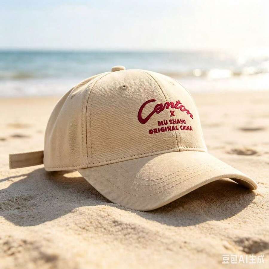 Unisex Letter Embroidered Baseball Cap, Face-Slimming Design, Student Couple Korean Style Versatile Baseball Cap, Outdoor Sun Protection Hat For Men - Multicolor - View 1