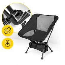 Fishing Chair Low-Profile Foldable Travel Lounge Chair - Black - View 7