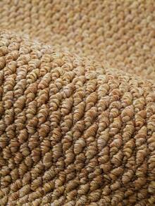 1件仿麻布極簡風客廳地毯，駱駝灰白色圓形臥室區域地毯，家居裝飾貓爪墊，寵物友好防滑吸水浴室墊，廚房走廊辦公室大廳書房及遊戲室室內/室外門墊 - 白色 - 查看 3